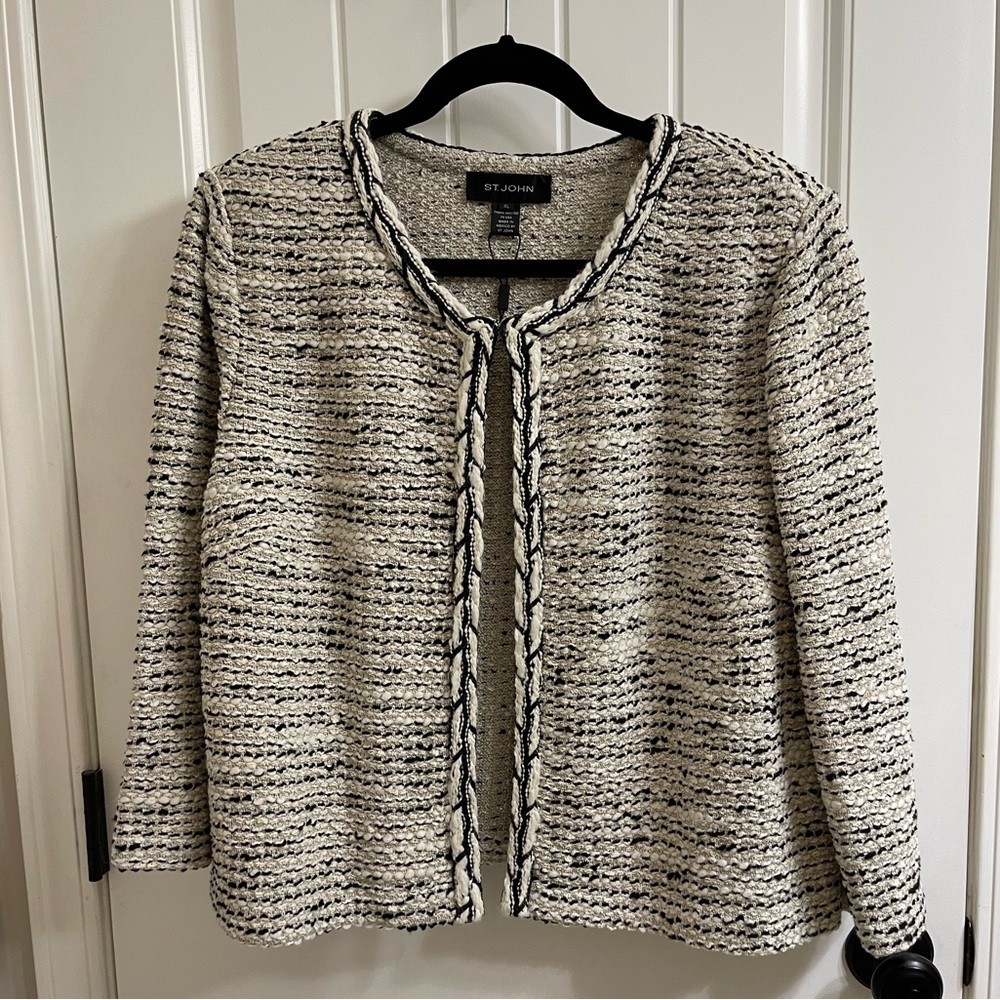 St John tweed knit jacket